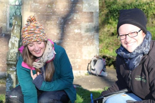 Becca and Jess Lemur Volunteers Llanishen Church 